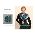 Geometry contrast color 100% wool scarf 2014 women winter scarf